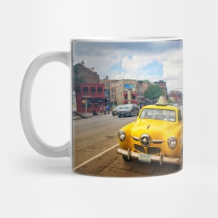 Yellow Cab, West Village, Manhattan, NYC Mug